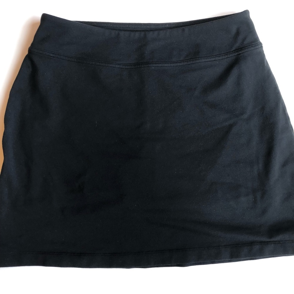 Athleta Black Skirt with Mesh Shorts Size Small